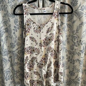 Old Navy Floral Tank Top - Cream